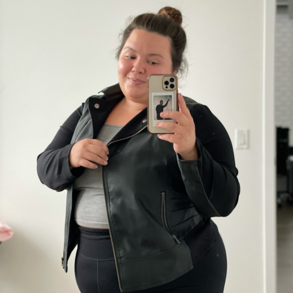 Mixed Leather Jacket